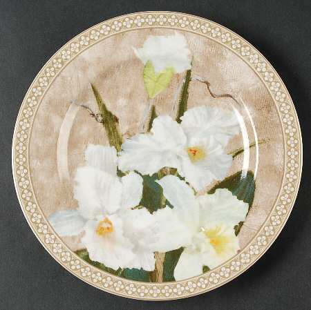 Orchid Salad Plate by American Atelier
