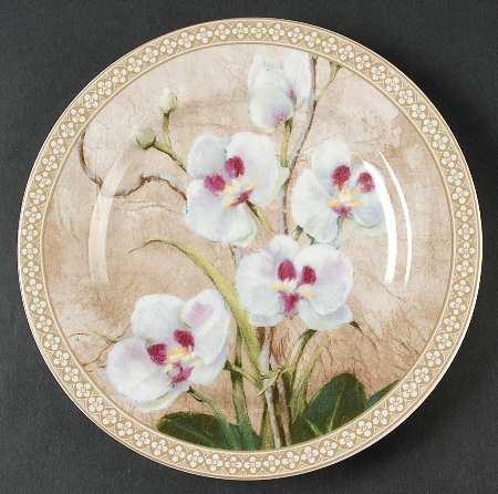Orchid Salad Plate by American Atelier