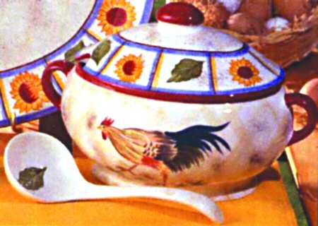Rooster (Round, 5242) Tureen & Lid w/Ladle