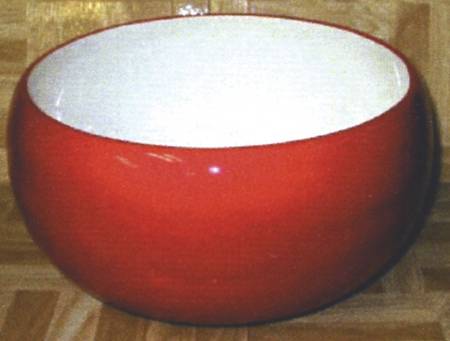 Serengeti Red 13" Large Salad Serving Bowl
