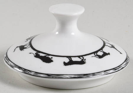 Serengeti Black and White Lid for Sugar Bowl