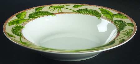 Three Monkeys Rim Soup Bowl