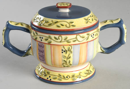 Tuscany Village Sugar Bowl & Lid