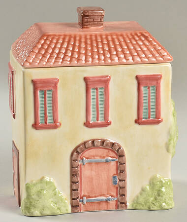 Tuscany Village Small Canister & Lid