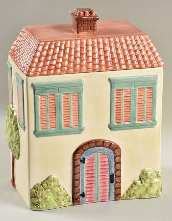 Tuscany Village Large Canister & Lid