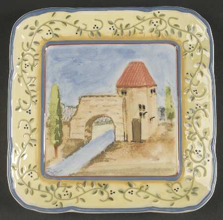 Tuscany Village Square Salad Plate