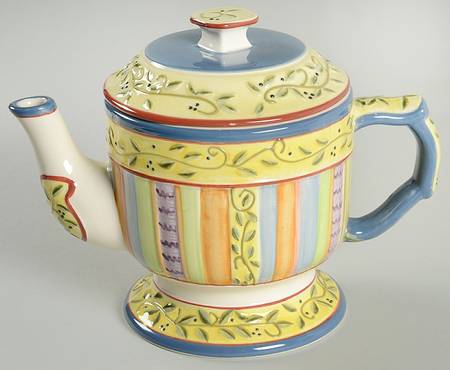 Tuscany Village Teapot & Lid
