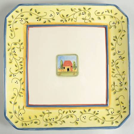 Tuscany Village 12" Chop Plate (Round Platter)