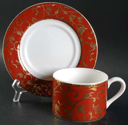 Renaissance Flat Cup & Saucer Set
