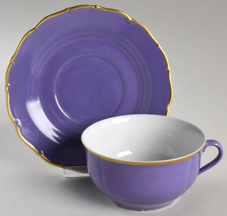 Colours Violet Breakfast Cup & Saucer Set