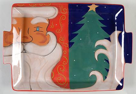St. Nicholas 17" Rectangular Handled Tray