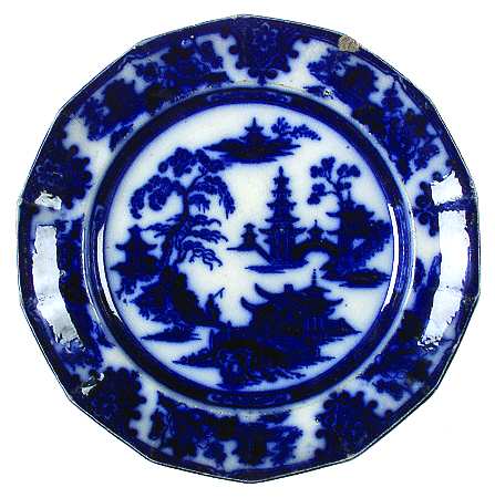 Tonquin (Flow Blue) by Adams China