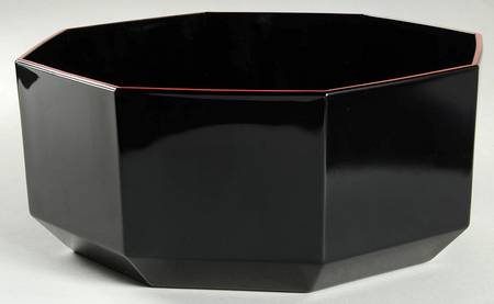 Shanghai (Red Trim) 9" Salad Serving Bowl