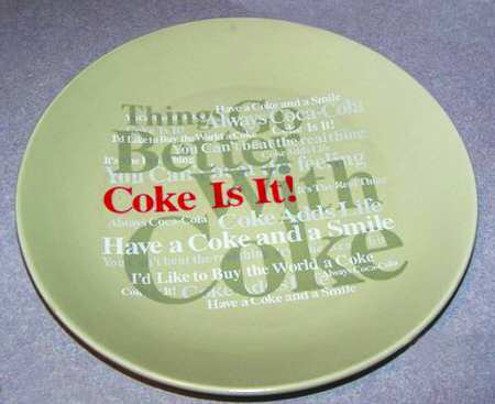 Coca Cola Brand Slogan Collage by Anchor Hocking