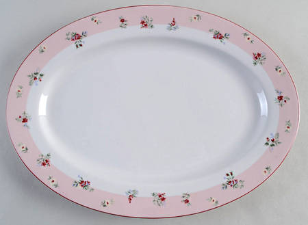 Petite Fleur 14" Oval Serving Platter