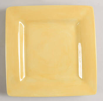 Ciao II Sunshine Yellow Square Dinner Plate