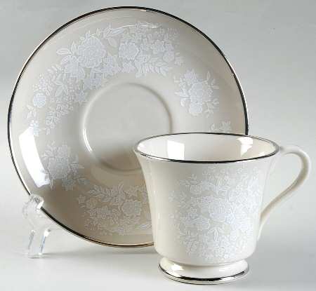 Footed Cup & Saucer Set