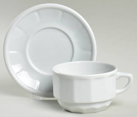 Flat Cup & Saucer Set