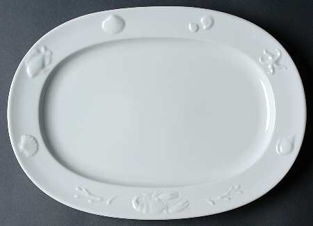 Ocean 13" Oval Serving Platter by Apilco