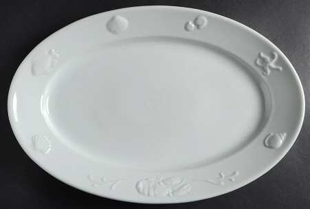 Ocean 14" Oval Serving Platter by Apilco