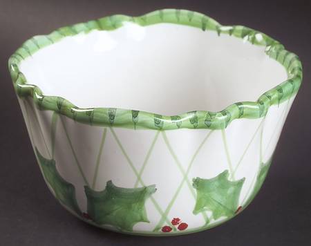 Holly Jolly Soup/Cereal Bowl