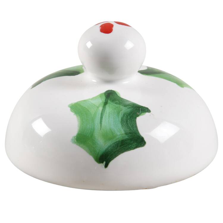 Holly Jolly Lid for Sugar Bowl