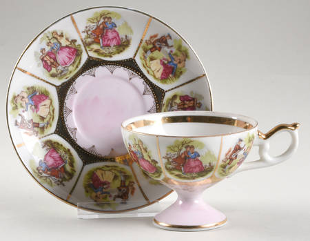 5393 Footed Cup & Saucer Set
