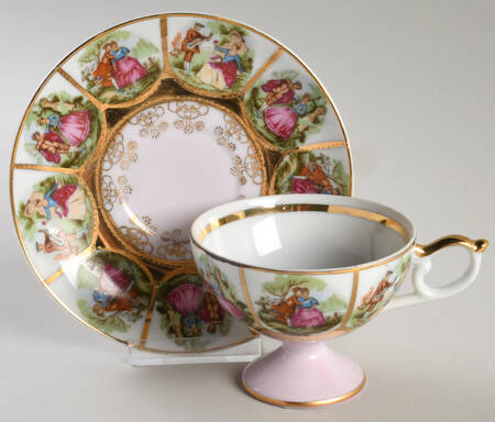 5393 Footed Cup & Saucer Set