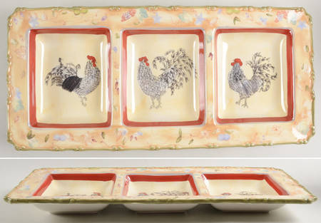 Rooster (Square, 5644) 3 Section Server