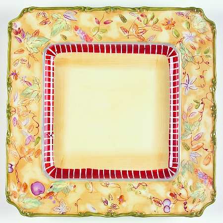 Rooster (Square, 5644) Square Dinner Plate