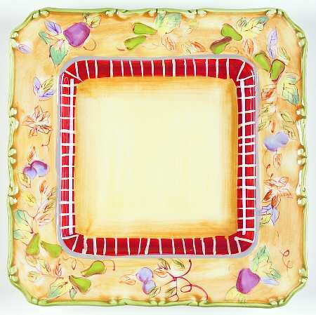 Rooster (Square, 5644) Square Canape Plate