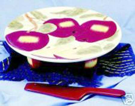 Apple Footed Cake Plate