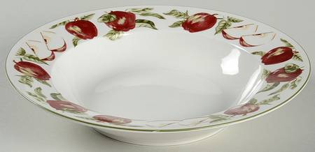 Apple Large Rim Soup Bowl