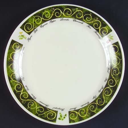 Bouquet Garni Cream Dinner Plate