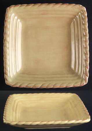 Tuscan Countryside Cream Square Salad Plate