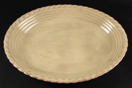 Tuscan Countryside Cream 15" Oval Serving Platter