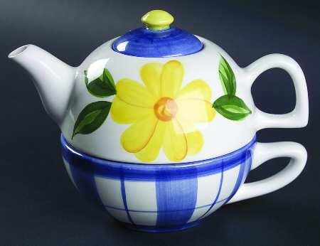 San Remo Individual Teapot & Lid with Cup
