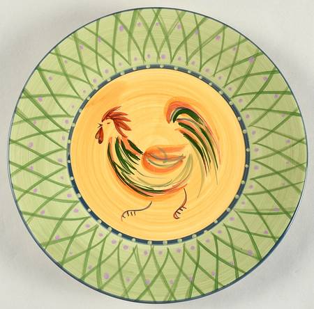 Chez Rooster Luncheon Plate