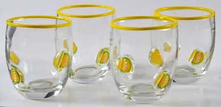 Lemon Collection, The Glass Double Old Fashioned - Set of 4