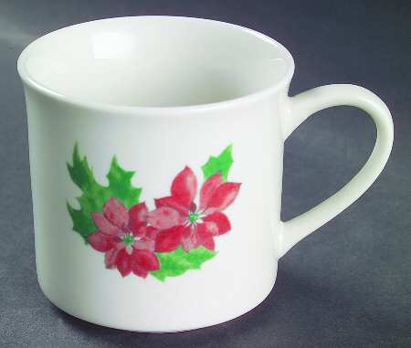 Poinsettia Flat Cup by American Atelier