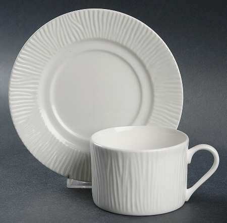Millennia (No Trim) Flat Cup & Saucer Set