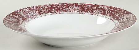 Malva Rosa Large Rim Soup Bowl
