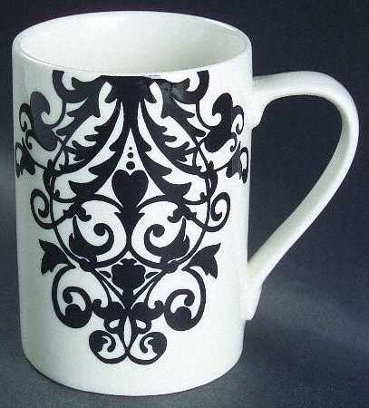 Rococo Black and White Mug