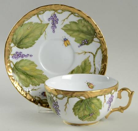 Wildberry Lavender Flat Cup & Saucer Set