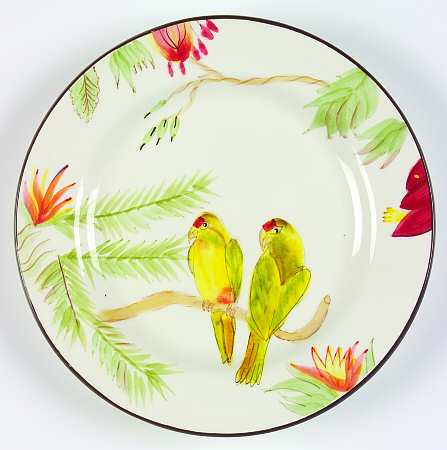 Tropical Birds Salad Plate