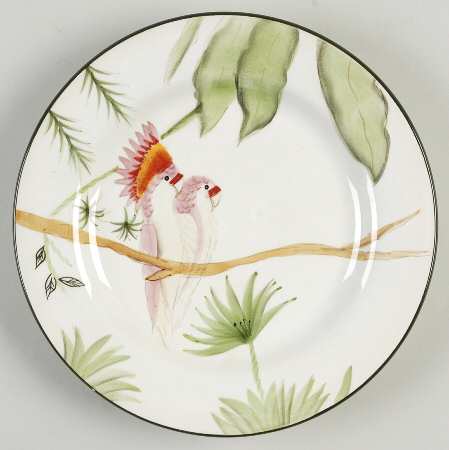 Tropical Birds Salad Plate