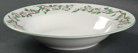 Apple Blossom Large Rim Soup Bowl