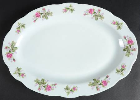 Rosebud 14" Oval Serving Platter