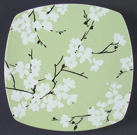 Mia Blossoms Green Salad Plate