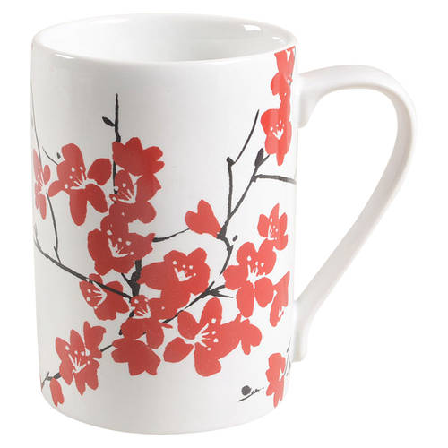 Mia Blossoms Red (Soft Square) Mug